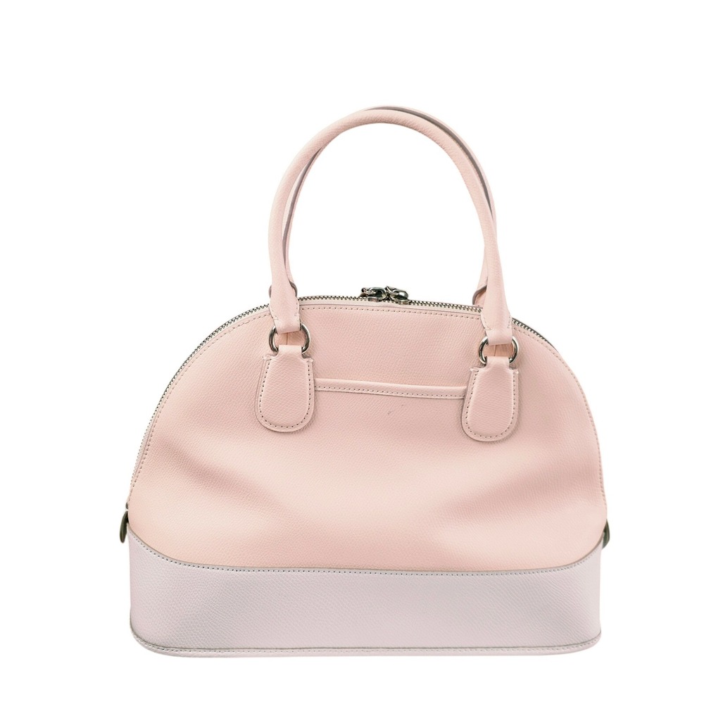 Coach Cora Domed Satchel Medium Apricot Chalk Good Crossgrain Leather F34491 - Picture 2 of 16